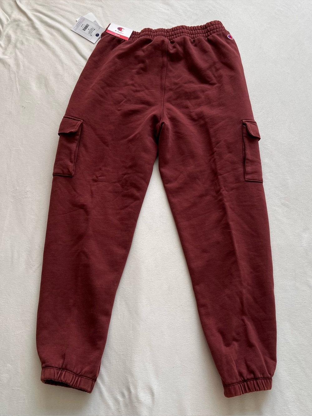 NWT Champion clay red cargo sweatpants champion streetwear Y2K Blokecore - Picture 8 of 8